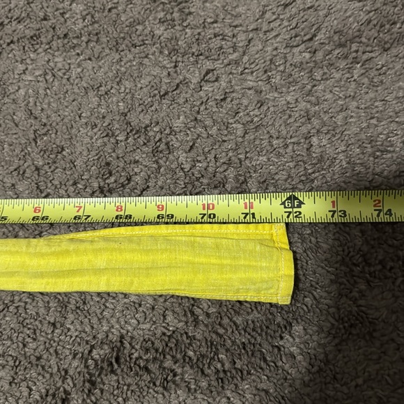 Vintage Apron-Bright Yellow Floral with Mini Polka Dot Print-EUC - Picture 9 of 12